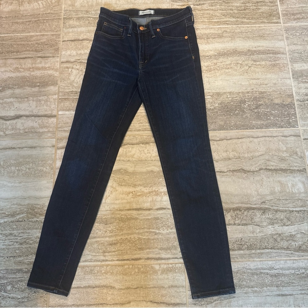 Madewell 9" Mid-Rise Skinny Jeans in Larkspur Wash Denim Edition size 27